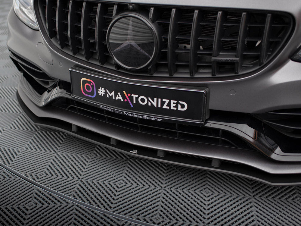 Street PRO Front Splitter Mercedes-AMG C63 Sedan / Estate W205 Facelift - Wayside Performance 
