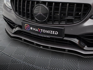 Street PRO Front Splitter Mercedes-AMG C63 Sedan / Estate W205 Facelift - Wayside Performance 