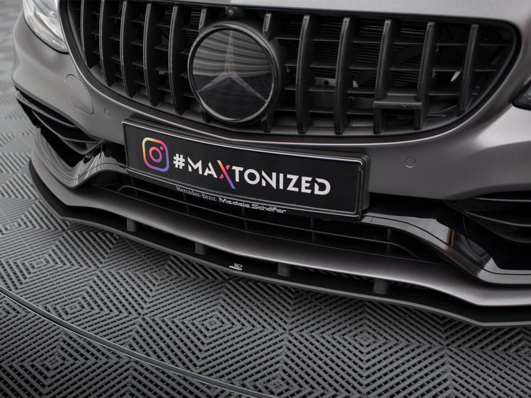 Street PRO Front Splitter Mercedes-AMG C63 Sedan / Estate W205 Facelift - Wayside Performance 