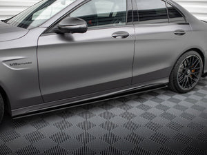 Street PRO Side Skirts Diffusers Mercedes-AMG C63 Sedan / Estate W205 Facelift - Wayside Performance 