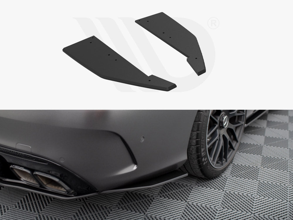 Street Pro Rear Side Splitters Mercedes-AMG C63 Sedan / Estate W205 Facelift - Wayside Performance