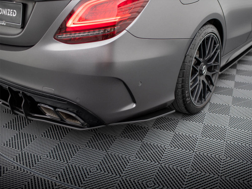 Street Pro Rear Side Splitters Mercedes-AMG C63 Sedan / Estate W205 Facelift - Wayside Performance 