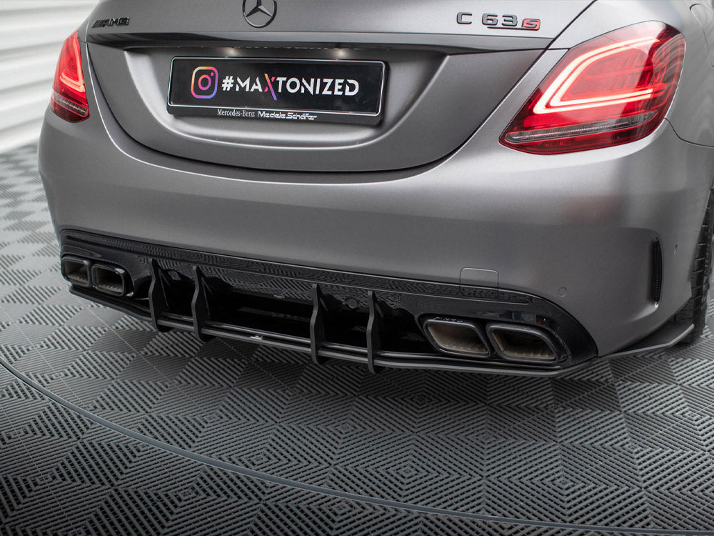 Street PRO Rear Diffuser Mercedes-AMG C63 Sedan / Estate W205 Facelift - Wayside Performance 