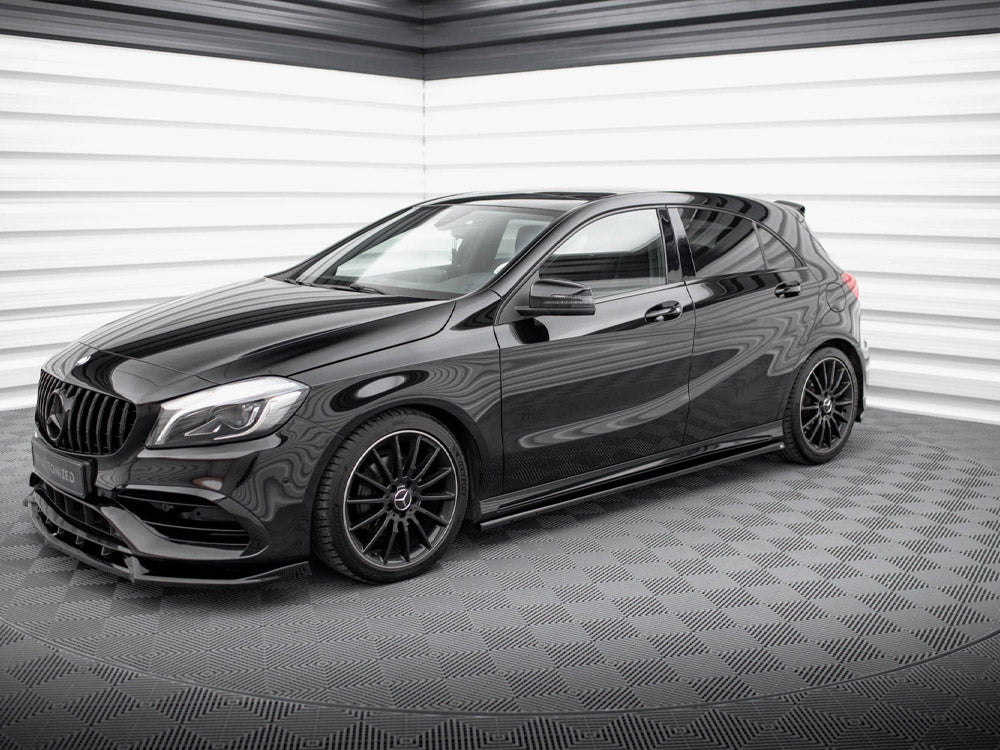 Side Skirts Diffusers Mercedes-Benz A AMG-Line W176 Facelift - Wayside Performance 