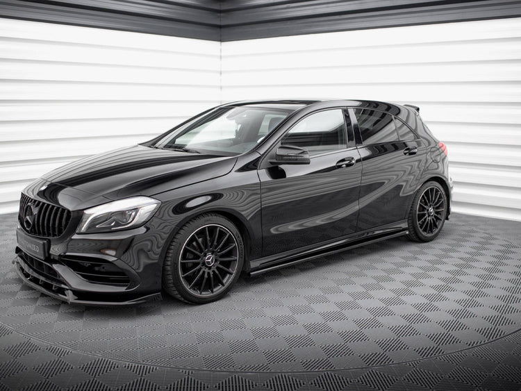 Side Skirts Diffusers Mercedes-Benz A AMG-Line W176 Facelift - Wayside Performance 