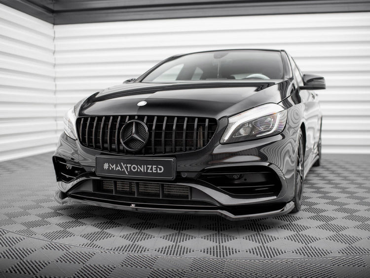 Front Splitter V.1 Mercedes-Benz A AMG-Line W176 Facelift - Wayside Performance 