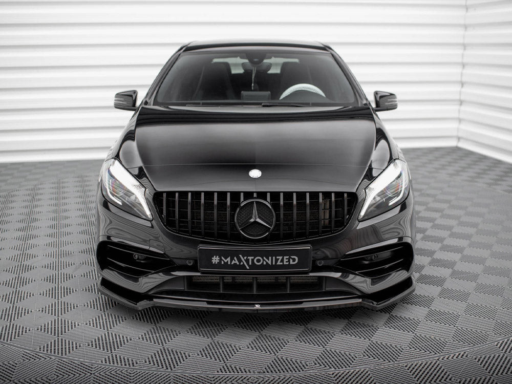 Front Splitter V.1 Mercedes-Benz A AMG-Line W176 Facelift - Wayside Performance 