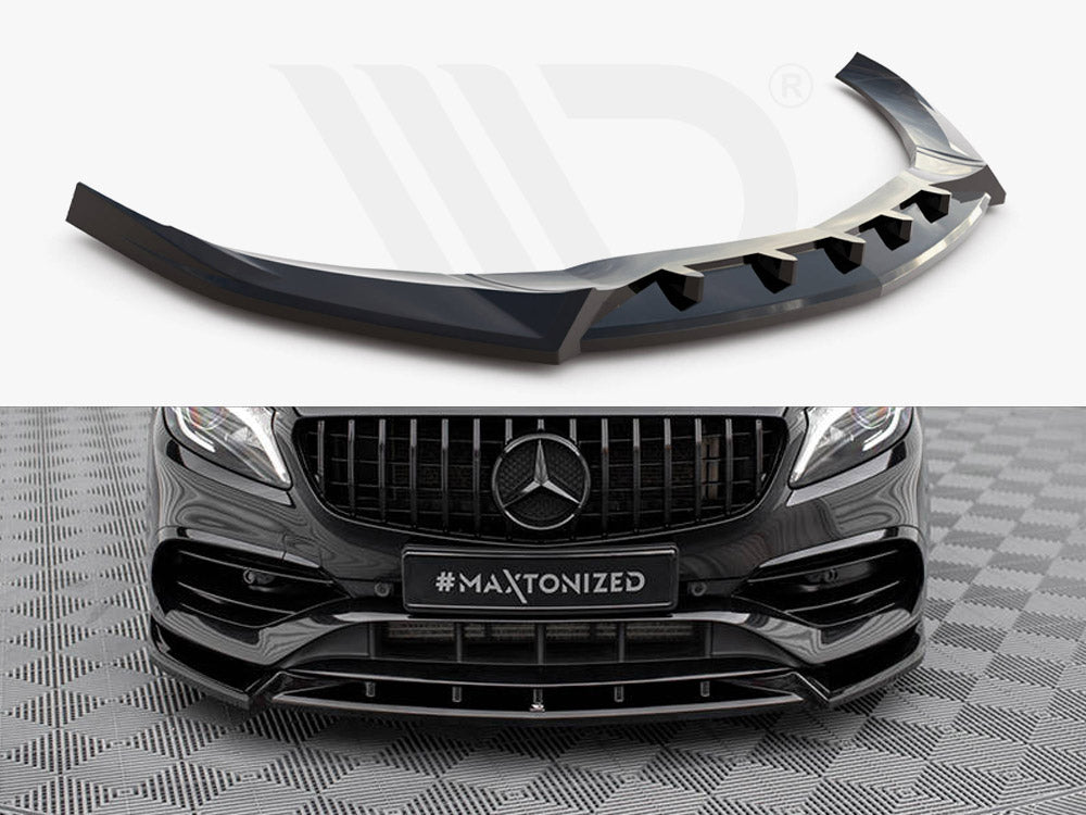 Front Splitter V.2 Mercedes-Benz A AMG-Line W176 Facelift - Wayside Performance 