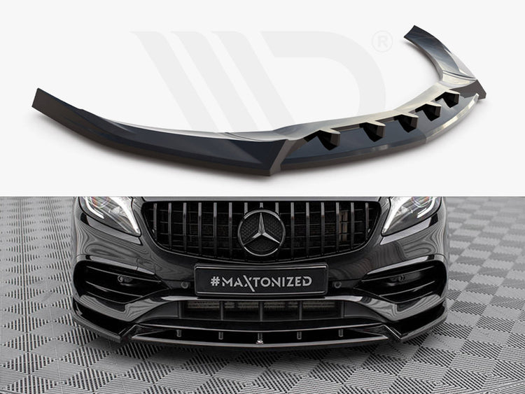 Front Splitter V.2 Mercedes-Benz A AMG-Line W176 Facelift - Wayside Performance 