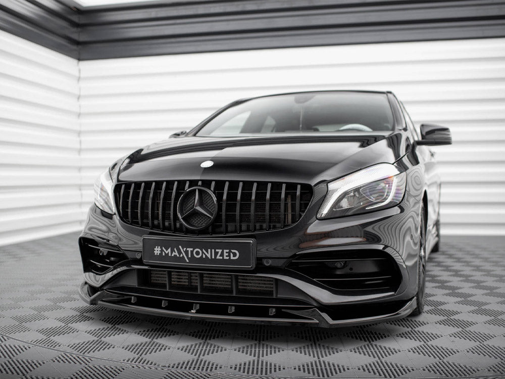 Front Splitter V.2 Mercedes-Benz A AMG-Line W176 Facelift - Wayside Performance 