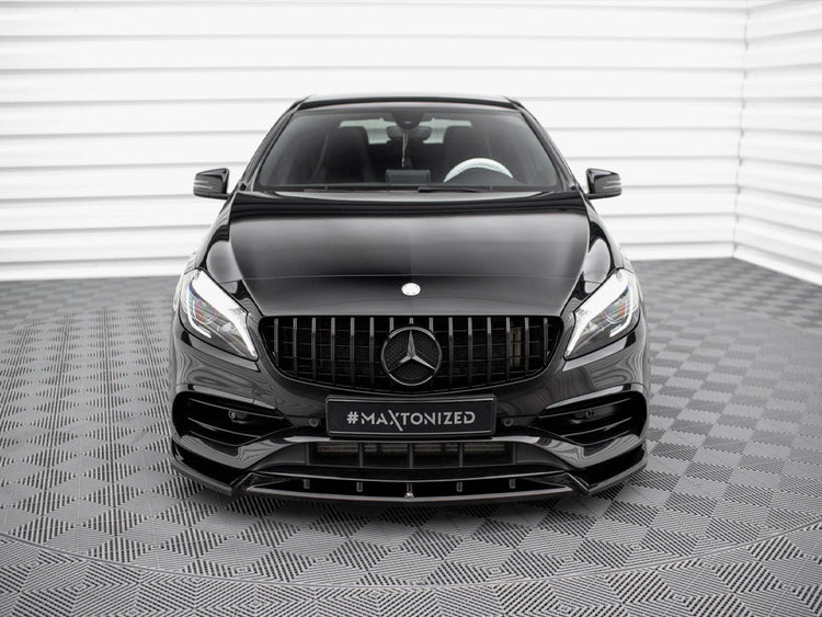Front Splitter V.2 Mercedes-Benz A AMG-Line W176 Facelift - Wayside Performance 