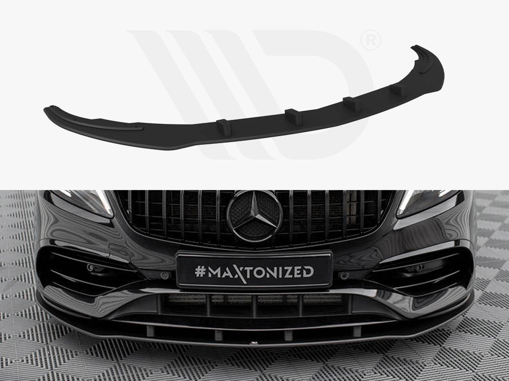 Street PRO Front Splitter Mercedes-Benz A AMG-Line W176 Facelift - Wayside Performance 