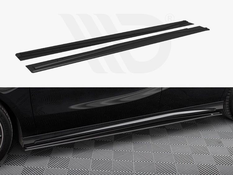 Street PRO Side Skirts Diffusers Mercedes-Benz A AMG-Line W176 Facelift - Wayside Performance 