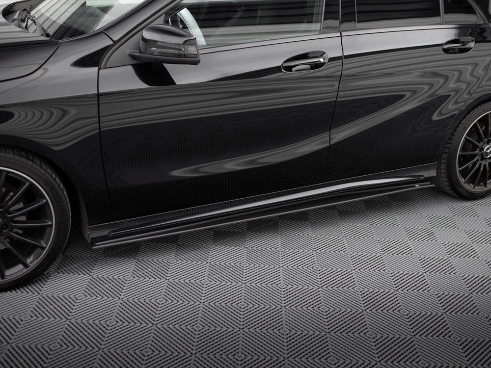 Street PRO Side Skirts Diffusers Mercedes-Benz A AMG-Line W176 Facelift - Wayside Performance 