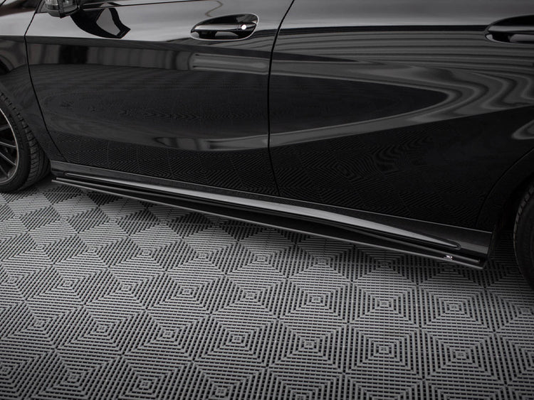 Street PRO Side Skirts Diffusers Mercedes-Benz A AMG-Line W176 Facelift - Wayside Performance 