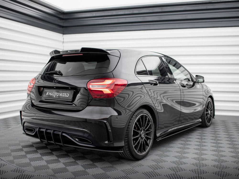 Street PRO Rear Diffuser Mercedes-Benz A AMG-Line W176 Facelift - Wayside Performance