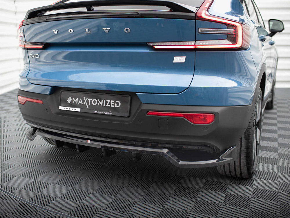 Central Rear Splitter (Vertical Bars) Volvo C40 Mk1 - Wayside Performance 