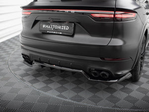 Central Rear Splitter (Vertical Bars) Porsche Cayenne Sport Design Mk3 - Wayside Performance 