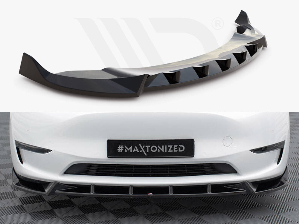 Front Splitter V.1 Tesla Model Y - Wayside Performance 