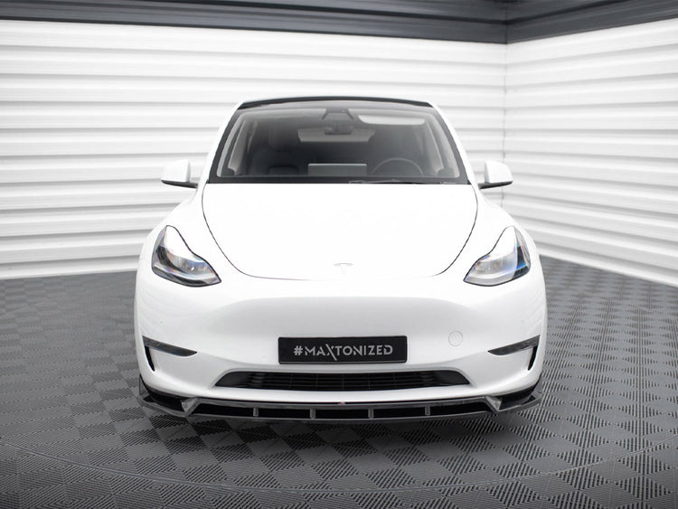 Front Splitter V.2 Tesla Model Y - Wayside Performance 