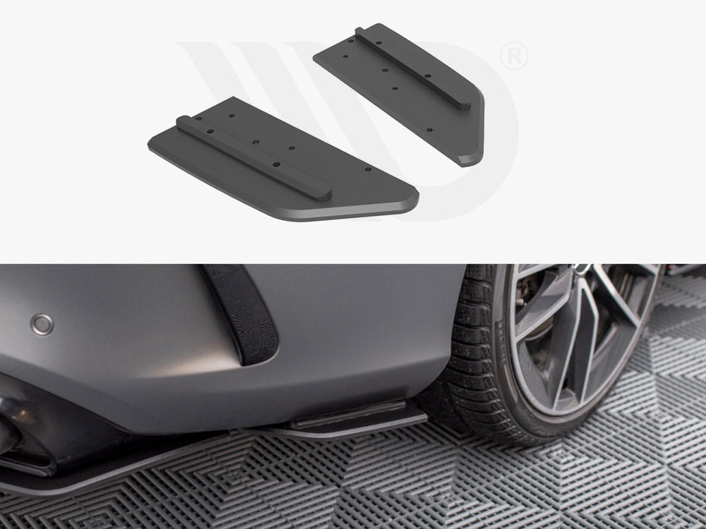 Street Pro Rear Side Splitters Mercedes-AMG C43 Coupe C205 Facelift - Wayside Performance