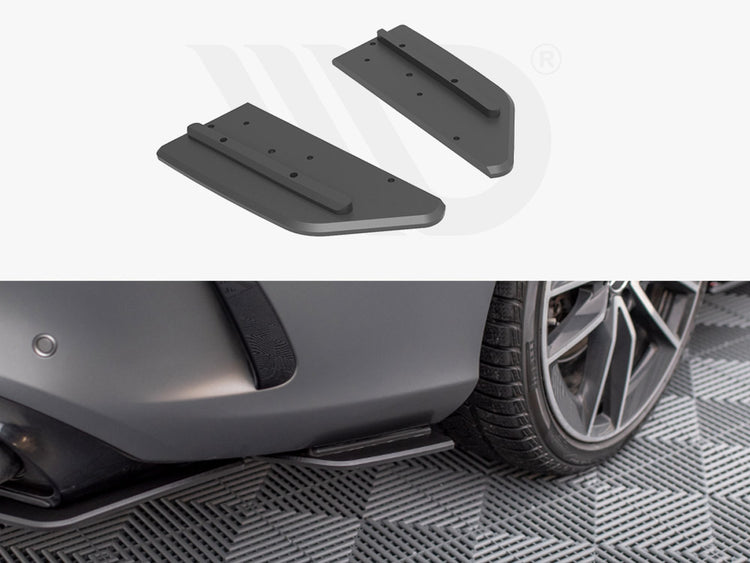 Street Pro Rear Side Splitters Mercedes-AMG C43 Coupe C205 Facelift - Wayside Performance 