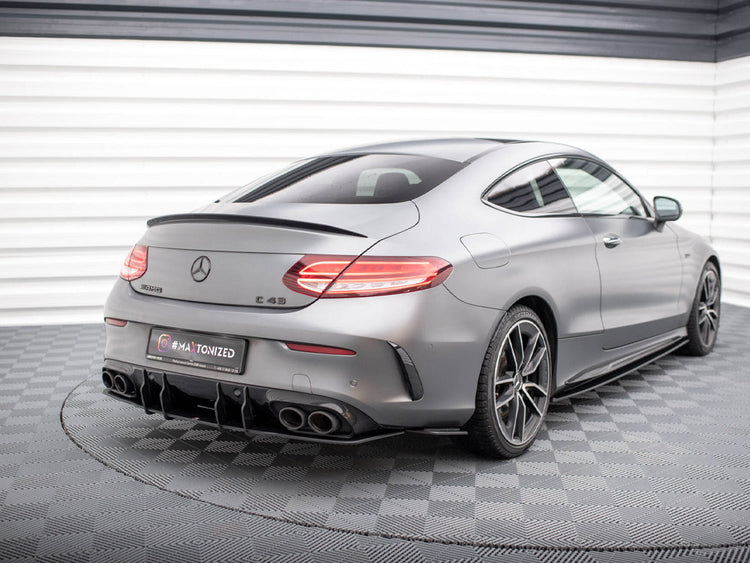 Street Pro Rear Side Splitters Mercedes-AMG C43 Coupe C205 Facelift - Wayside Performance 