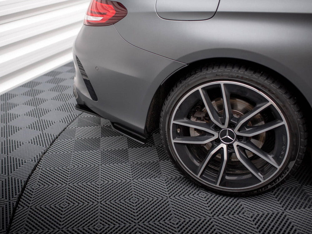 Street Pro Rear Side Splitters Mercedes-AMG C43 Coupe C205 Facelift - Wayside Performance 