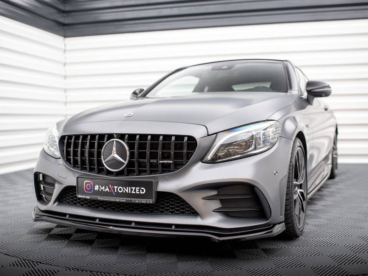 Front Splitter V.1 Mercedes-AMG C43 Coupe / Sedan C205 / W205 Facelift - Wayside Performance 
