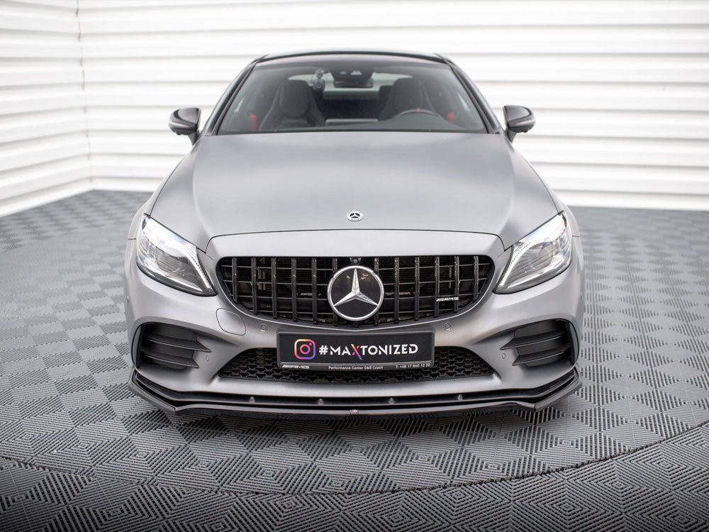 Front Splitter V.1 Mercedes-AMG C43 Coupe / Sedan C205 / W205 Facelift - Wayside Performance 