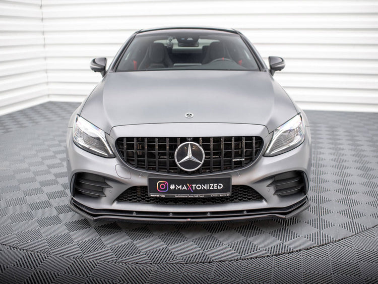 Front Splitter V.1 Mercedes-AMG C43 Coupe / Sedan C205 / W205 Facelift - Wayside Performance 