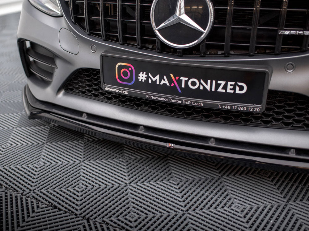 Front Splitter V.1 Mercedes-AMG C43 Coupe / Sedan C205 / W205 Facelift - Wayside Performance 