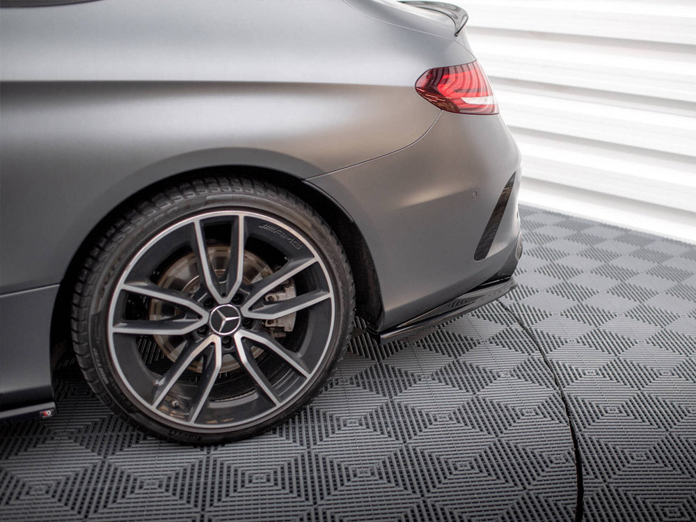Central Rear Splitter (Vertical Bars) Mercedes-AMG C43 Coupe C205 Facelift - Wayside Performance 
