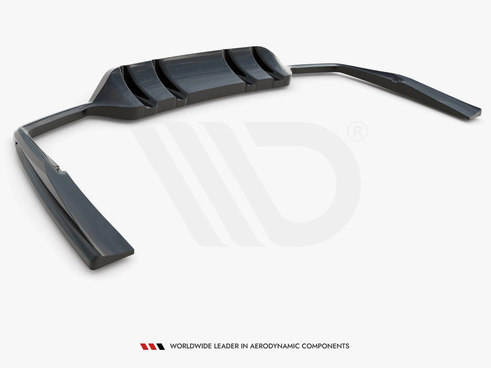 Central Rear Splitter (Vertical Bars) Mercedes-AMG C43 Coupe C205 Facelift - Wayside Performance 