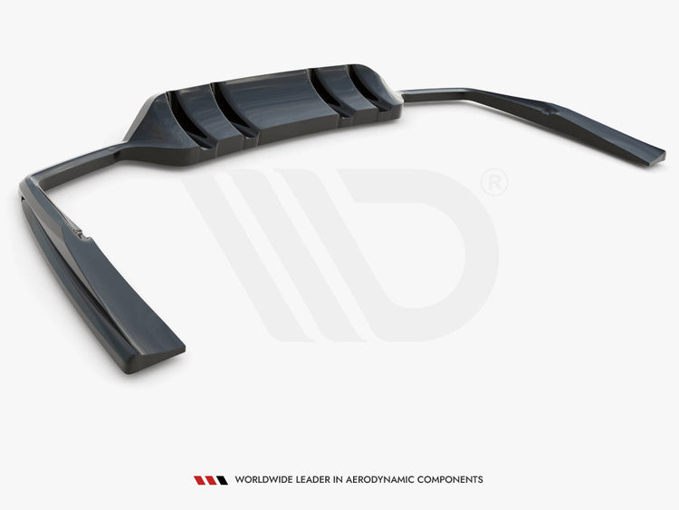 Central Rear Splitter (Vertical Bars) Mercedes-AMG C43 Coupe C205 Facelift - Wayside Performance 