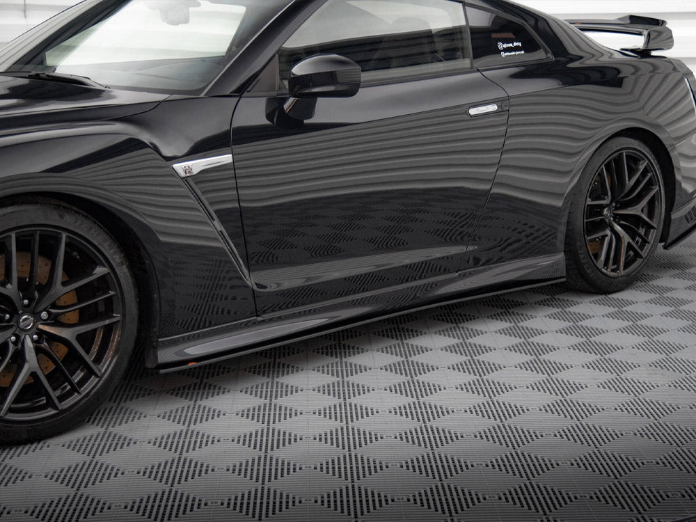 Street PRO Side Skirts Diffusers Nissan GTR R35 2nd Facelift - Wayside Performance 