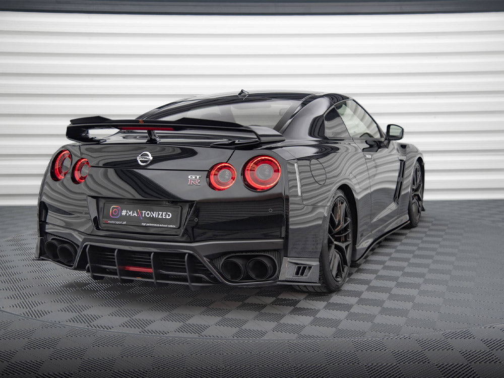 Street Pro Rear Side Splitters Nissan GTR R35 2nd Facelift - Wayside Performance 