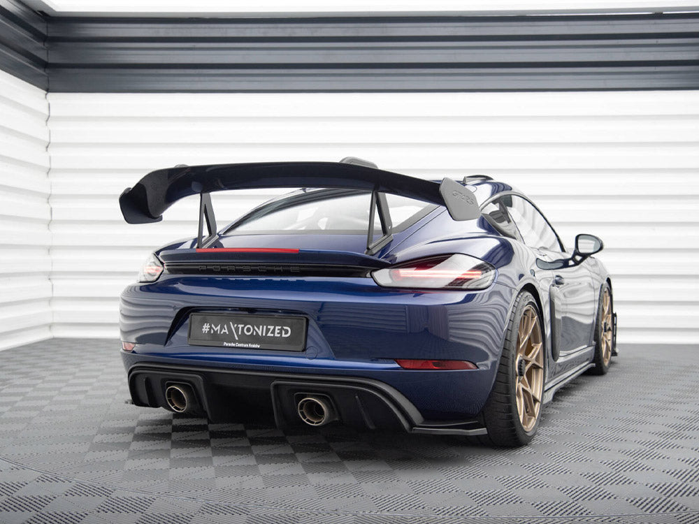 Rear Side Splitters Porsche 718 Cayman GT4 RS 982c - Wayside Performance 