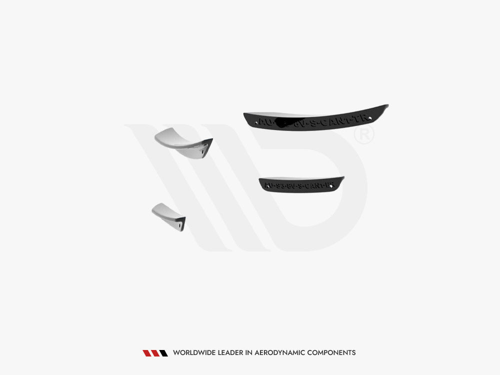Front Bumper Wings (Canards) Audi S3 / A3 S-Line 8V Sedan / Cabrio - Wayside Performance 