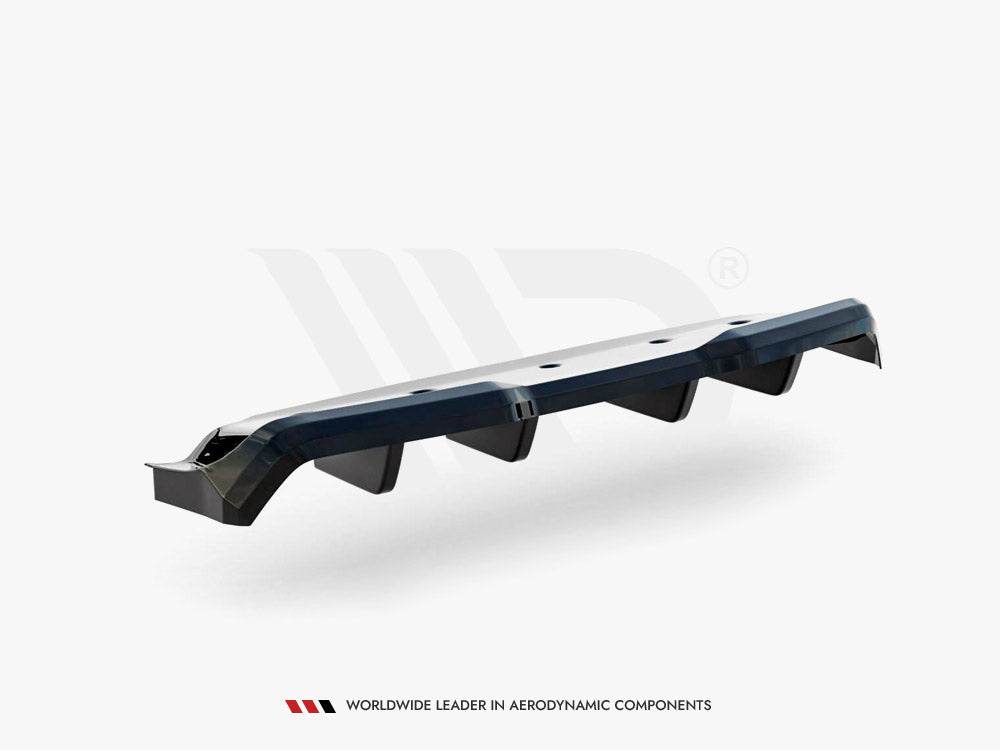 Central Rear Splitter (Vertical Bars) Nissan GTR R35 Facelift - Wayside Performance 