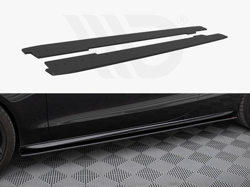 Street PRO Side Skirts Diffusers Audi A5 / A5 S-Line / S5 Coupe / Cabrio 8T / 8T Facelift - Wayside Performance