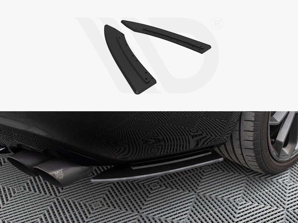 Street Pro Rear Side Splitters Audi S5 / A5 S-Line Coupe / Cabrio 8T - Wayside Performance