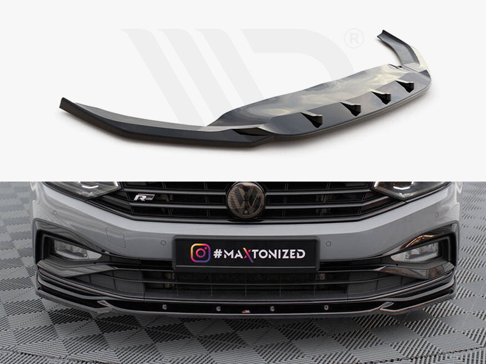 Front Splitter V.2 Volkswagen Passat R-Line B8 Facelift - Wayside Performance 