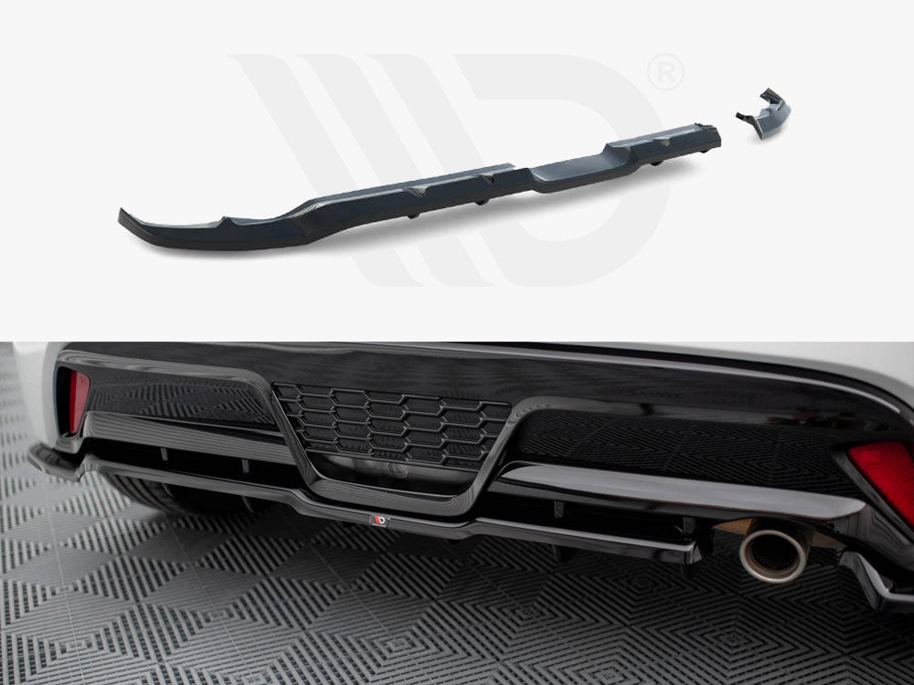 Central Rear Splitter (Vertical Bars) Toyota Yaris GR Sport Mk4 - Wayside Performance 