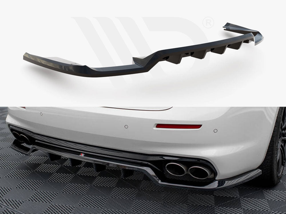 Central Rear Splitter (Vertical Bars) Maserati Ghibli Mk3 Facelift - Wayside Performance