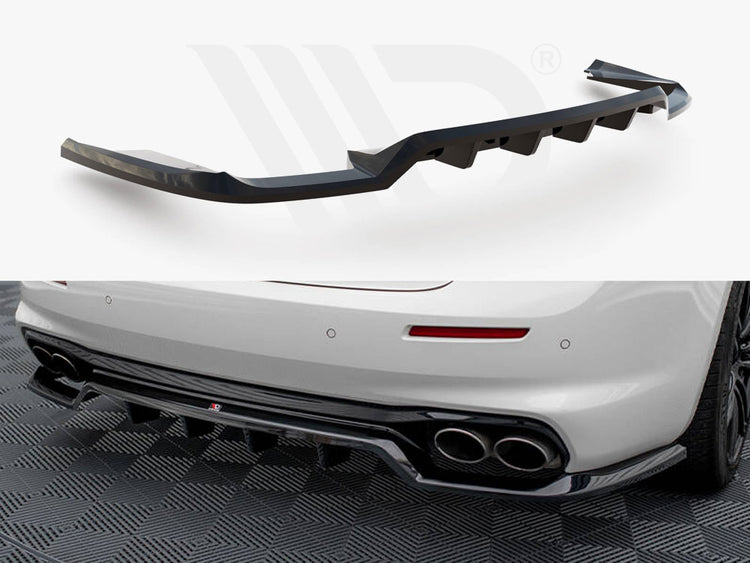 Central Rear Splitter (Vertical Bars) Maserati Ghibli Mk3 Facelift - Wayside Performance 