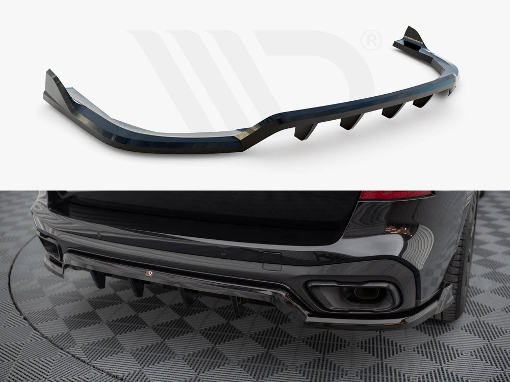 Central Rear Splitter (Vertical Bars) BMW X5 M-Sport G05 - Wayside Performance 