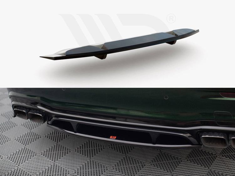 Central Rear Splitter (Vertical Bars) Mercedes-AMG E63 W213 Facelift - Wayside Performance 