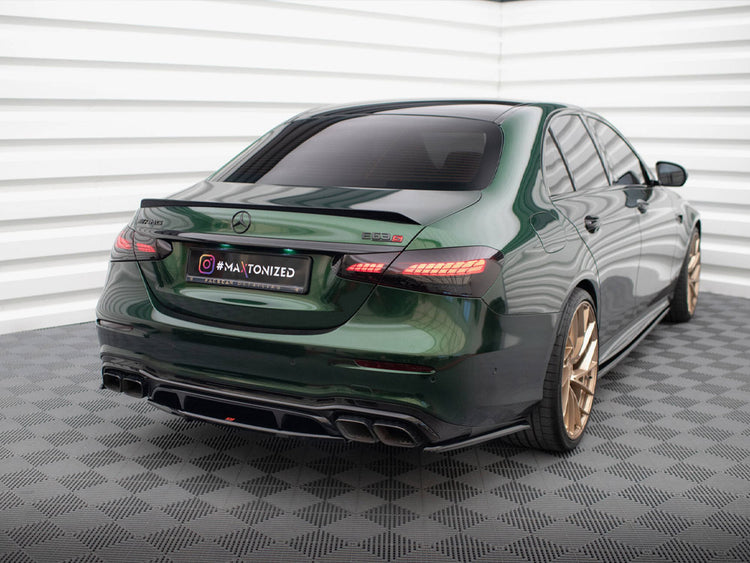 Central Rear Splitter (Vertical Bars) Mercedes-AMG E63 W213 Facelift - Wayside Performance 