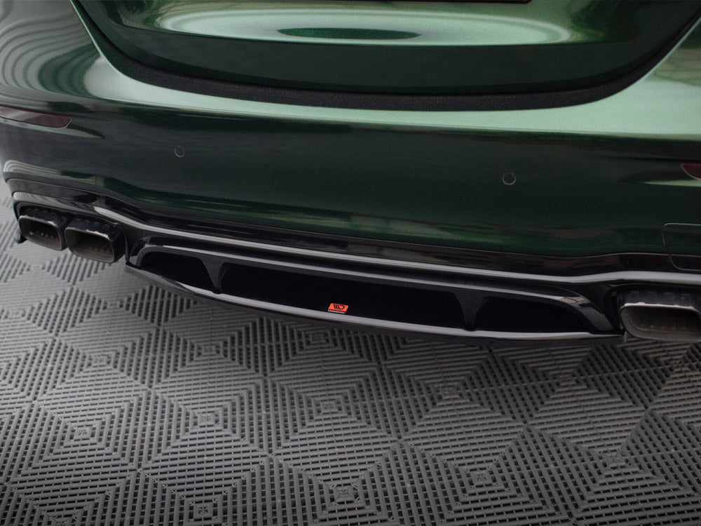Central Rear Splitter (Vertical Bars) Mercedes-AMG E63 W213 Facelift - Wayside Performance 